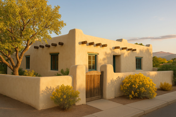 3BR rental in Santa Fe — Eastside Garcia Street — 3BR Pueblo-Revival