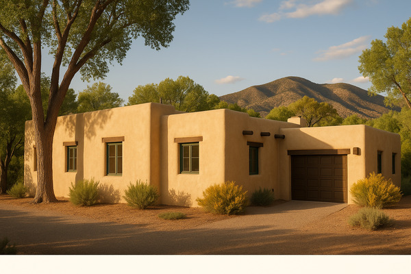 3BR rental in Tesuque — Tesuque Village — 3BR adobe family home