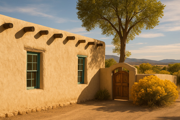 2BR rental in Galisteo — Galisteo Village — 2BR historic adobe